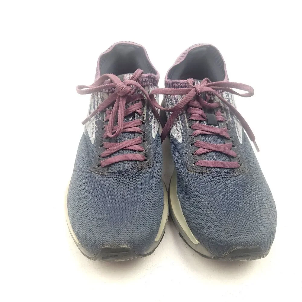 Brooks Ricochet Purple Womens Running Comfort Sneakers Shoes Size 9